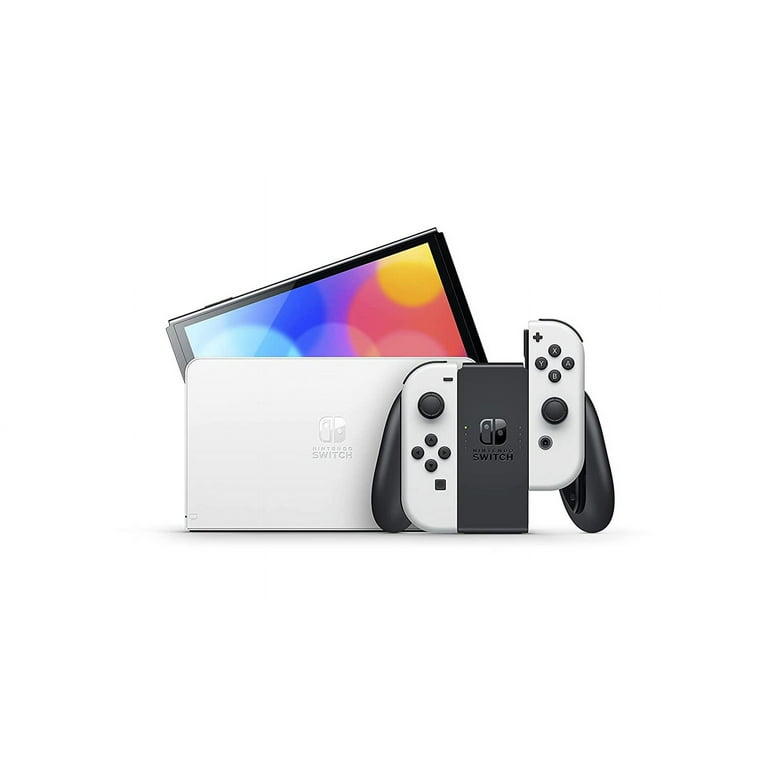 Nintendo Switch OLED White Joy-Con with Mightyskins Custom Console ...