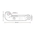 thumbnail image 2 of Blue Car Adapter Steering Lock Adapter Steering Wheel Lock Adapter Steering Angle Adapter For E36, 2 of 5