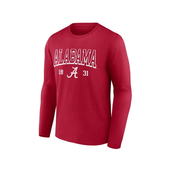NCAA Alabama Crimson Tide Men's Cotton Red Long Sleeve T-Shirt
