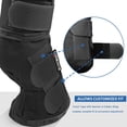 thumbnail image 3 of Harrison Howard Horse Fly Boots Perfect Contoured Fit Leg Guards Dense Mesh Boots with Ventilated Comfort Reliable Protection from Summer Elements Set of 4 Classic Black Extre Large, 3 of 7