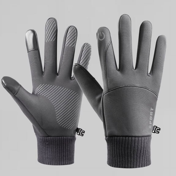 RKZDSR Winter Warm Gloves with Velvet, Touch Screen Capability, and Skid-Proof Design
