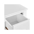 thumbnail image 5 of 2pcs Mesitas de Noche de 2 Niveles con Cajón Blancas 25x25x70cm Mesita Auxiliar Salon Alta Mesillas de Noche Pequeña para Sala de Estar o Dormitorio, 5 of 5