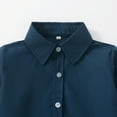 thumbnail image 5 of WOLLED 12 Months - 6 Years Toddler Kids Gentleman Shirt Little Boys Spring Autumn Dress Shirt Tops Baby Long Sleeve Shirt Button Casual Cardigan, 5 of 8