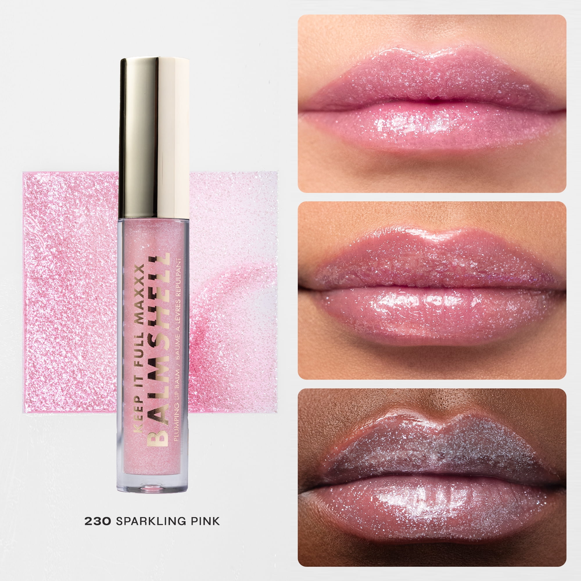 Milani Keep It Full Maxxx Balmshell Lip Plumping Balm, Sparkling Pink 230