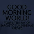 thumbnail image 3 of CafePress - Good Morning World T Shirt - Women's Traditional Fit Dark T-Shirt, 3 of 4