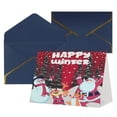 thumbnail image 4 of Feliz Navidad 7 tarjeta de felicitación impresión jardín conveniente respetuoso con el medio ambiente, 4 of 4
