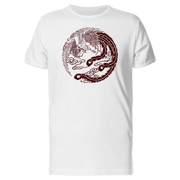 Chinese Flying Peacock Art Tee Men's -Image by Shutterstock