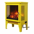 thumbnail image 4 of Resenkos 17" Freestanding Electric Fireplace Stove Heater with 3D Flame Effect, Bright Yellow, 4 of 17