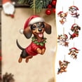 thumbnail image 1 of Fiudx Adorno para Árbol de Navidad, Diseño de Acrílico Colgante, Patrones de Colores Brillantes, Decoración para Árbol de Navidad, Decoración Colgante Versátil, para Uso En El Hogar, El Coche y La Of, 1 of 7