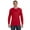 RED, variant on Mens 5.3 oz. Heavy Cotton Long-Sleeve T-Shirt 3 Pack