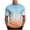 C, variant on Mens T-shirts Gradient Short Sleeve Crewneck Tee with Stylish Color Transition Design Daily Wear Casual T Shirt for Men C XL