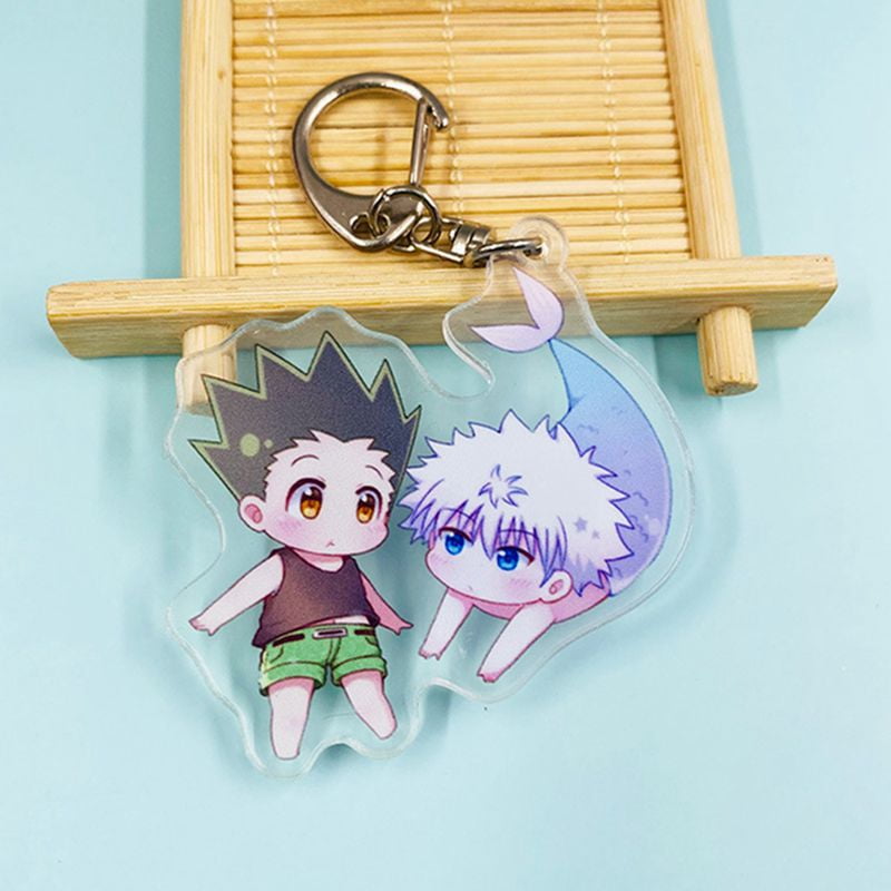 Yaoping 1pc Anime Hunter X Hunter Keychain Cartoon Cute Killua Kurapika
