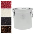 thumbnail image 2 of TOOL1SHOoo Stainless Steel Airtight Canister for Kitchen, Dry/Wet Food Rice Cereal Grain Canisters Container-Keep Flour, Sugar, Coffee, and Tea Fresh w/Handles+Lid (33L), 2 of 7
