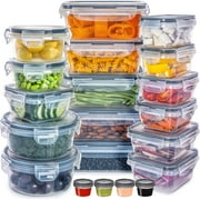 Fullstar 20 Pack Food Storage Containers with Lids - BPA-Free - Food Meal Prep Tupperware