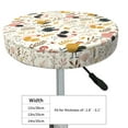 thumbnail image 4 of Xecao's Cartoon Chickens Print Stool Covers offer stylish, washable protection for PU round bar stools, perfect for home or commercial use., 4 of 7