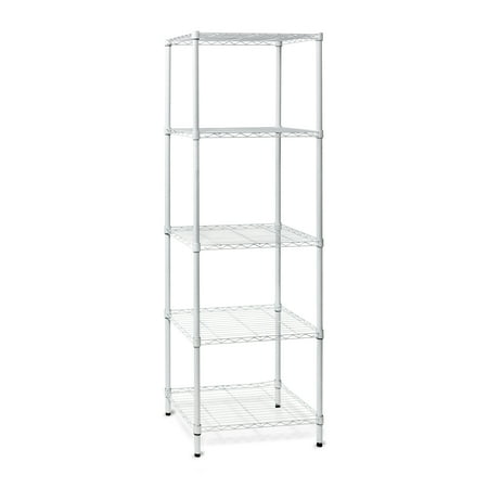 

Garage/Basement 5-Tier Heavy Duty Adjustable Storage Shelf With 250-lb Shelf Capacity White