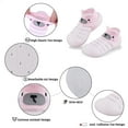thumbnail image 3 of Pluatyep Baby Toddler Sock Shoes Non-Skid Slipper with Soft Sole Breathable Cotton Blend Walking Shoes for Infant Girls Boys, 3 of 6