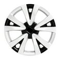 thumbnail image 3 of Fuel Rider Set of 4 16 inch Gloss Black Snap-On Hubcaps with 5 V Spoke Compatible with 2022-2024 Honda Civic LX Standard Steel Wheel Covers, 3 of 5