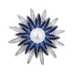 thumbnail image 1 of Broche de flor de geometría de cristal con accesorios de joyería de ramo de perlas de imitación para mujer, 1 of 5