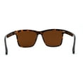 thumbnail image 2 of Polarized Mens Large Hipster Horn Rim Light Weight Thin Plastic Sunglasses Tortoise Brown, 2 of 4