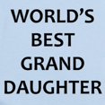 thumbnail image 2 of CafePress - Worlds Best Granddaughter Body Suit - Baby Light Bodysuit, Size Newborn - 24 Months, 2 of 4