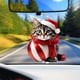 thumbnail image 5 of Colgante de ciervo navideño para árbol de Navidad, colgante para ventana de coche, colgante para mochila navideña, 5 of 5