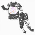 thumbnail image 2 of KPOPLK Girls Halloween Outfit Set 2-8T Two Piece Cute Print Long Sleeve Crewneck Pajamas Toddler Girl Sleepwear Jammies Size 3Y, 2 of 8