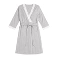 thumbnail image 5 of HBGVBA Women's Maternity Dress,Maternity Nursing Dress,3/4 Sleeve Lace V-Neck Nightgown with Robe Loungewear for Women, 5 of 5