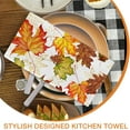 thumbnail image 5 of It‘s Fall Y‘All Maple Leaves Kitchen Dish Towel Set of 2, Watercolor Thanksgiving Leopard Leaf Fingertip Towel Hand Drying Baking Cooking Cloth, Autumn Seasonal Home Farmhouse Decoration 18x26, 5 of 6