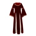 thumbnail image 4 of SUNSIOM Robe Médiévale Renaissance pour Filles, Robe de Cosplay à Manches Longues pour Halloween, Costume, 4 of 6