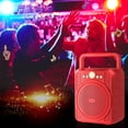 thumbnail image 6 of Xecvkr Blue tooth Speaker Portable Wireless Bluetooth Speaker Handheld Rechargeable Stereo with TF AUX USB Subwoofer Colorful Light Party 1 Pack Red, 6 of 8