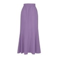 thumbnail image 5 of QATAINLAV Women's Elegant Wrap Maxi Skirt Tied High Waisted Asymmetrical Ruffle Hem Long Skirts Prom Party Formal Evening Clothes, Purple, S, Gifts for Girls, 5 of 7
