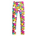 thumbnail image 5 of Men's Rainbow Long Sleeve Two Piece Suit with Jacket Trousers Tie Printed Button Pockets for Holiday Party Events, 5 of 6