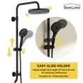 thumbnail image 5 of Boyel Living 10 in Rainfall Shower Head Wall Mounted Shower System Dual Function Integrated Shower Heads with Handheld Shower for Bathroom Fixtures Luxury Shower Set Matte Black, 5 of 9