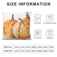 thumbnail image 6 of Acheng  Pumpkin Thanksgiving Flower Pillowcase Cushion Cover Halloween Decorate,Set of 2 White, 6 of 6