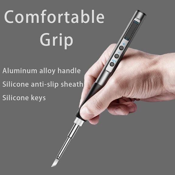 Intelligent Electric Soldering Iron Portable 65W Soldering Station OLED Display Full Metal Housing With Temperature Adjustment Function Type C Interface