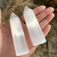 thumbnail image 6 of RSAMD Natural Selenite Column Crystal Stone Hexagonal Single Pointed Energy Moroccan-7-9cm, 6 of 9