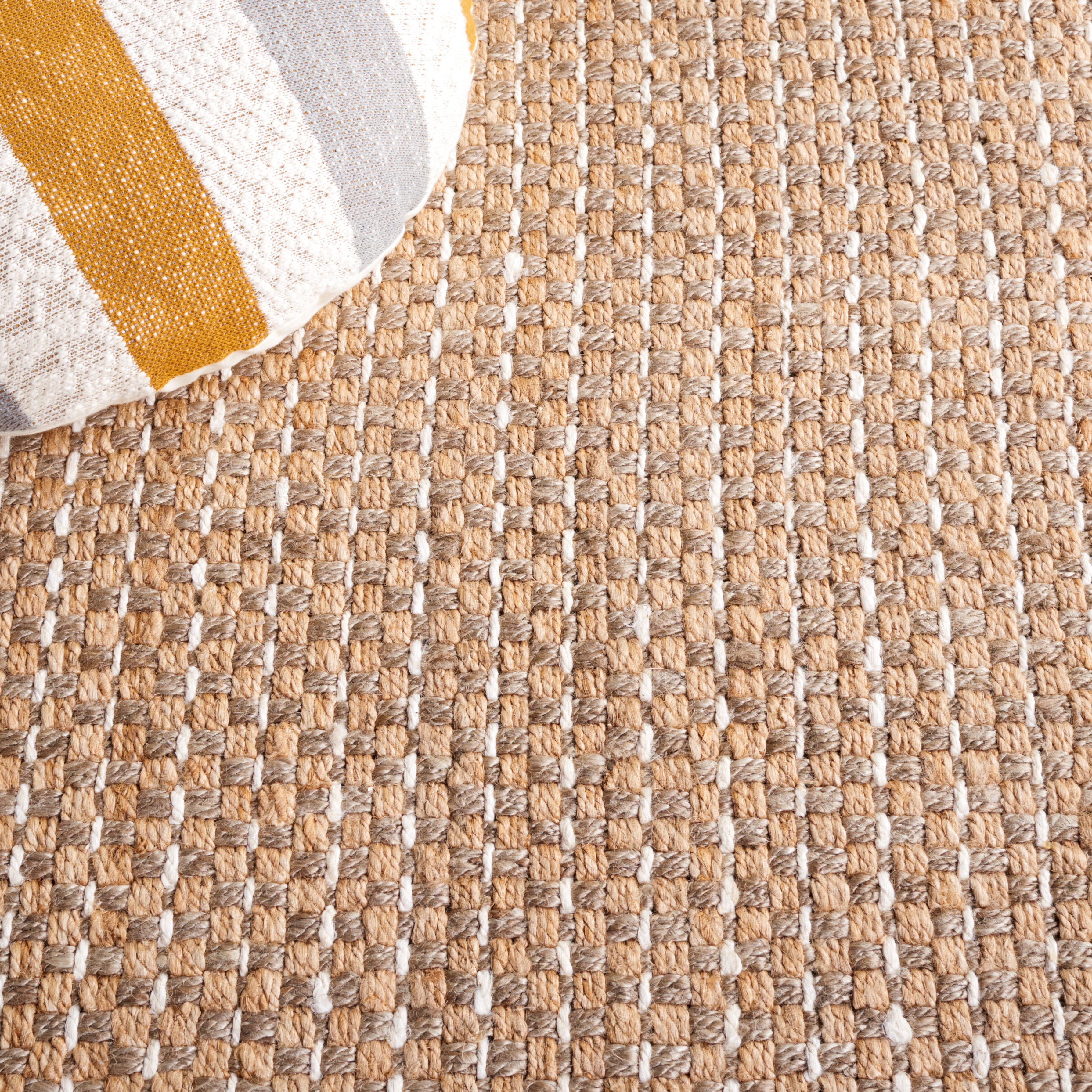 SAFAVIEH Natural Fiber Terrance Solid Area Rug, Natural/Ivory, 5' x 8'
