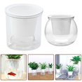 thumbnail image 2 of Pot de Fleurs Auto-Arrosant Mini Design Rond pour Plantes Succulentes d'Intérieur, 2 of 11