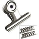 thumbnail image 1 of Clips redondos para carpetas de papel con abrazadera de 38Mm, suministros para el hogar y oficina de Metal plateado, 12 piezas, 1 of 5