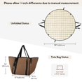 thumbnail image 3 of 2-in-1 Waterproof Picnic Blanket & Tote Bag, Round  Picnic Mat with Oxford Fabric, 3-Layer Foldable Outdoor Blanket with Clip and Stakes for Camping, Grass, Beach, 3 of 8