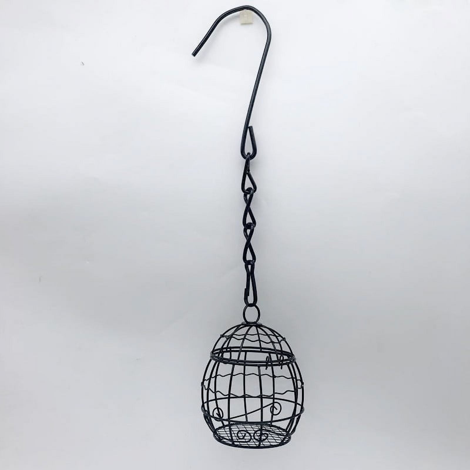 Outside Wild Bird Feeder, Metal Frame Squirrel Proof Bird Feeders Hanging for Garden Yard Outdoor Decoration(1Pc)