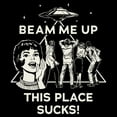 thumbnail image 2 of Netflix Women's Stranger Things Vintage This Place Sucks UFO T Shirt, 2 of 5