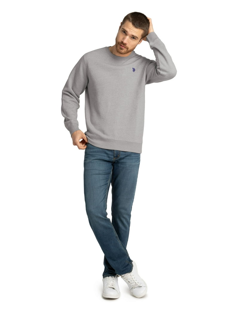 U.S. Polo Assn. Men's Crewneck Fleece Sweatshirt - Walmart.com