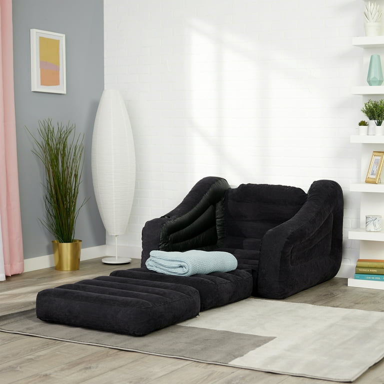 Intex Inflatable Pull Out Sofa Chair and Twin Bed Air Mattress Sleeper