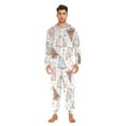 thumbnail image 2 of Christmas Candy Tree Adult onesie Pajamas, Crystal Velvet Ultra Soft Warm Jumpsuit for Men and Women, 2 of 7