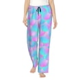 thumbnail image 2 of Lsque Purple Dragon Scales Print Women's Pajama Pants, Lounge Pant - Comfortable Home Wear,Elastic Waistband, Stylish Design-Medium, 2 of 9