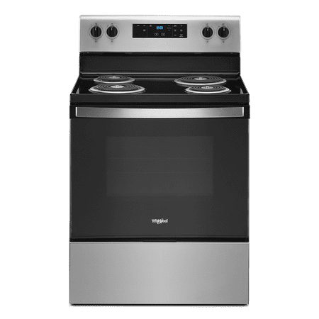 Whirlpool 30 in 4.8 Cu. ft Freestanding Coil Electric Ranger in Stainless Steel