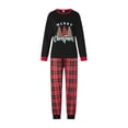 thumbnail image 2 of Hirigin Family Matching Christmas Pajamas Set Letter  Christmas Tree  Plaid Print Holiday Pajamas Sleepwear Dad Mom Kids PJs, 2 of 9