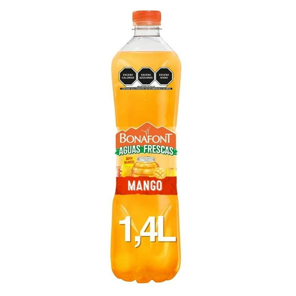 Agua saborizada Bonafont Aguas frescas Sabor mango 1.4 L